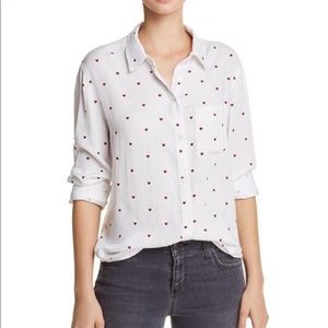 Rails Rocsi Heart Print Shirt Button Down